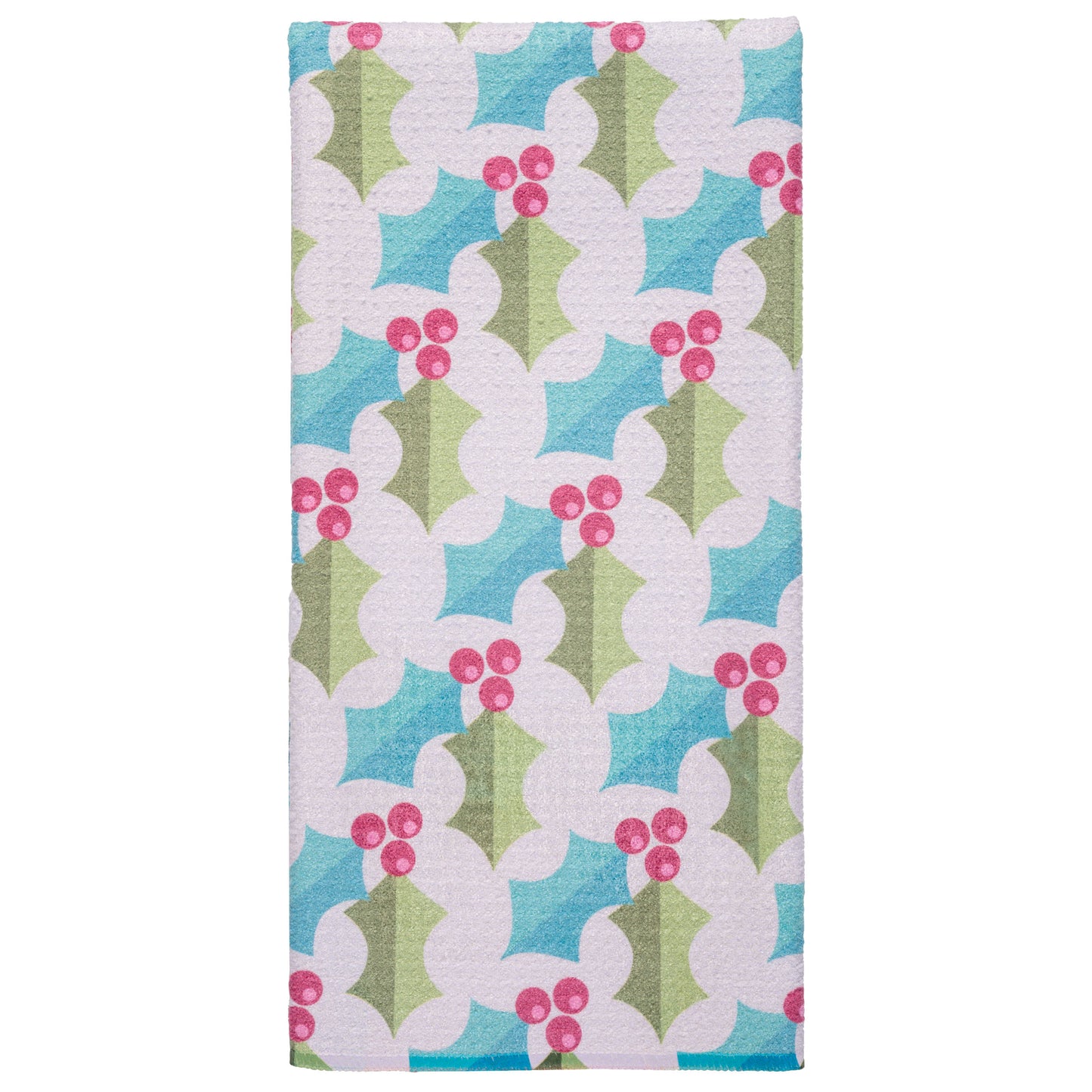 Retro Santa Waffle Weave Tea Towel