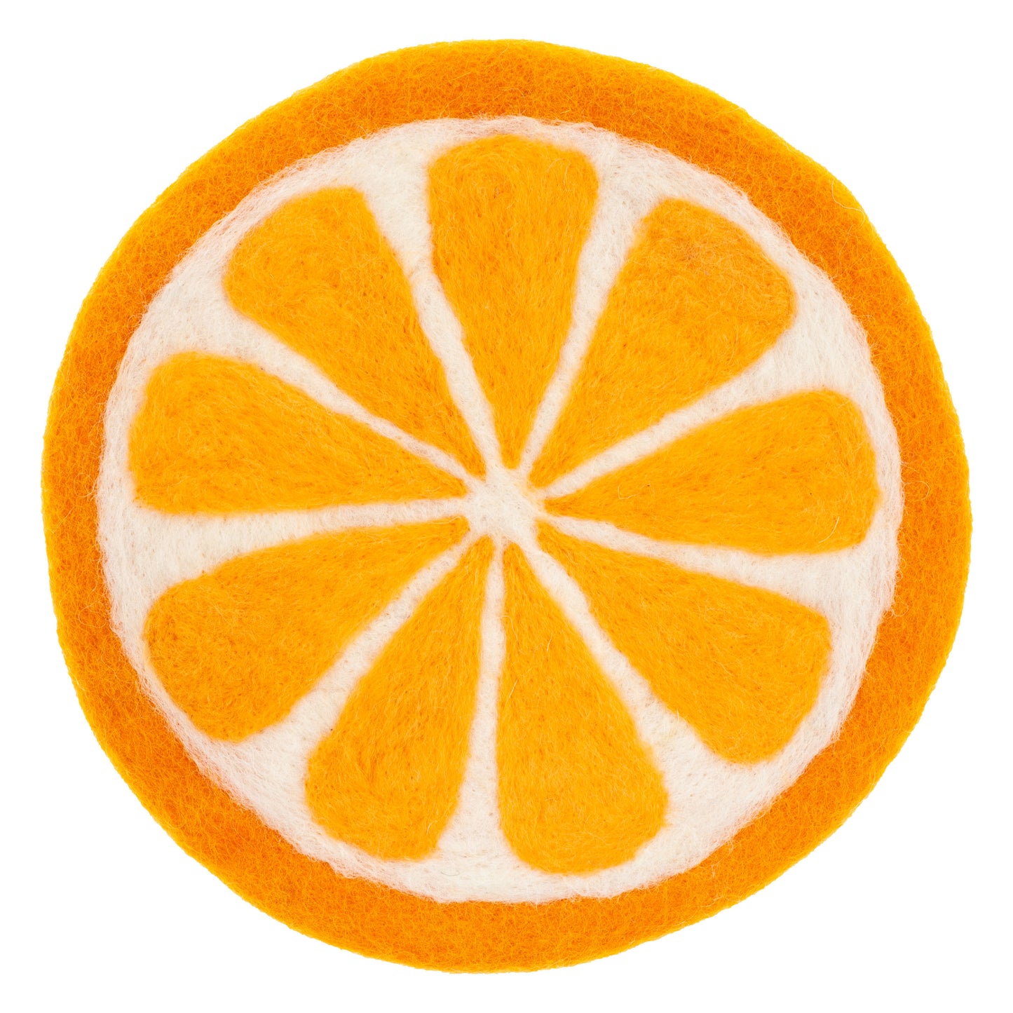 Orange Felt Trivet