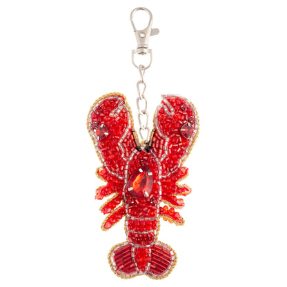 Lobster Beaded Bag Charm