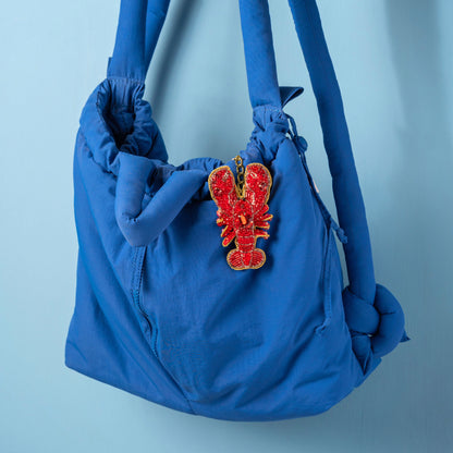 Lobster Beaded Bag Charm