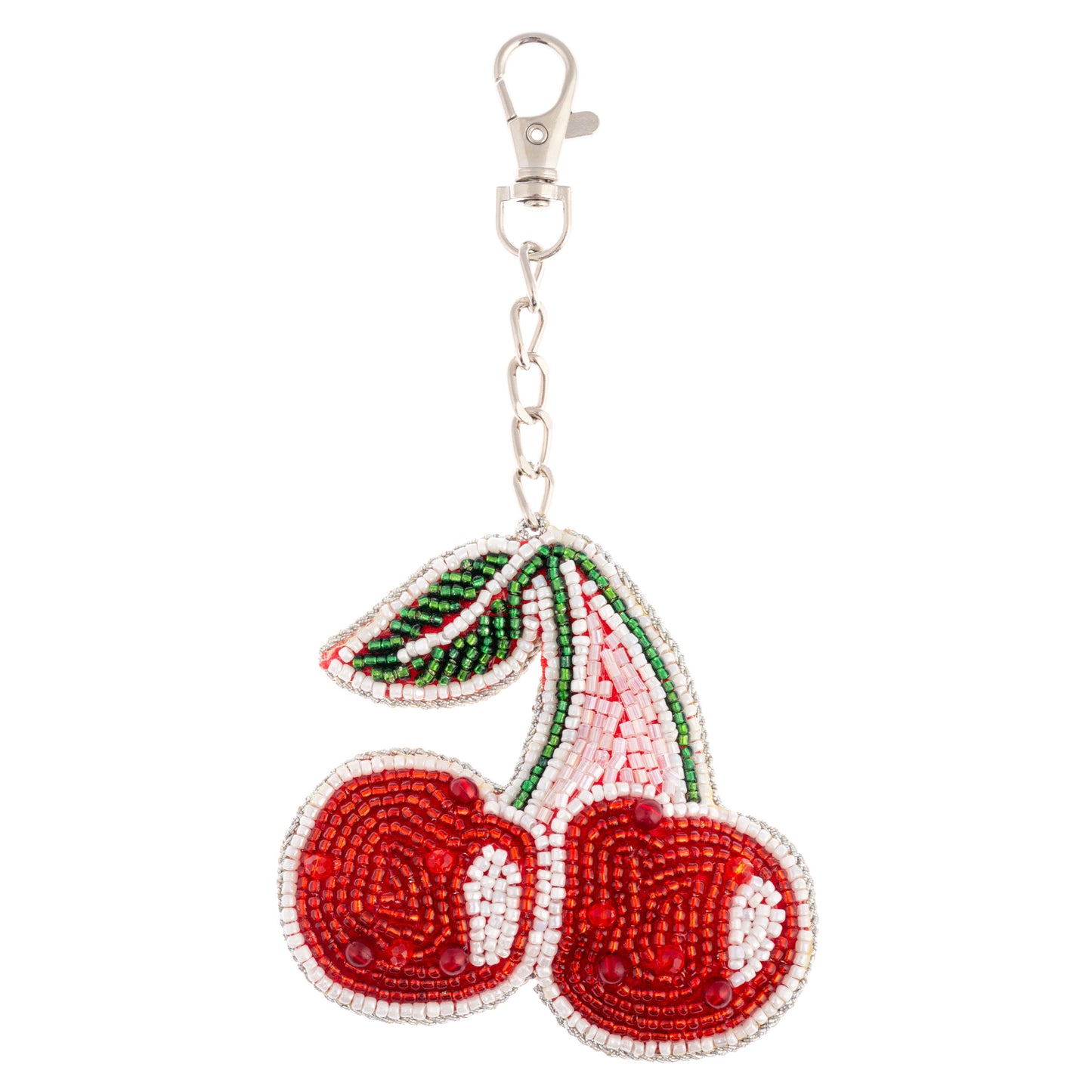 Cherries Beaded Bag Charm