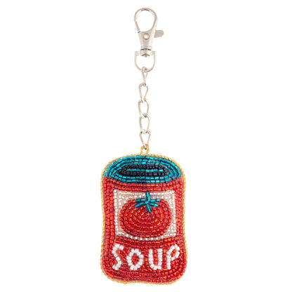 Soup Beaded Bag Charm