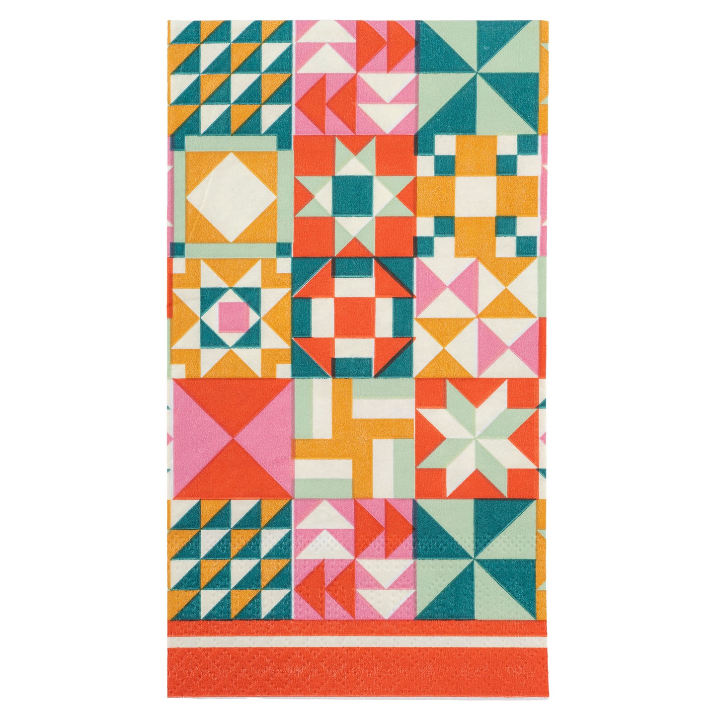 Quilt Block Guest Towel Paper Napkin