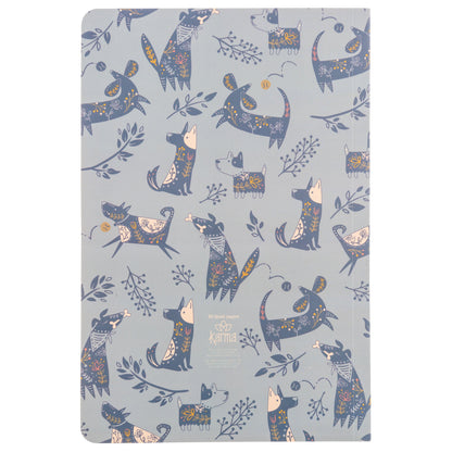 Dog Notebook back view. 