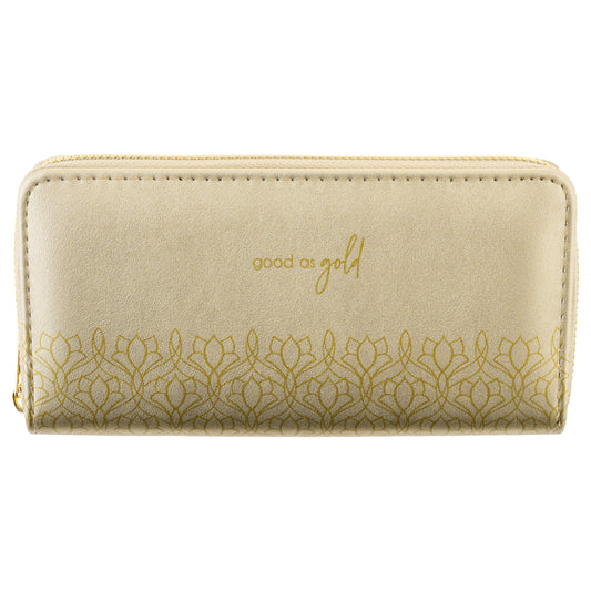 Gold Shimmer Large Wallets