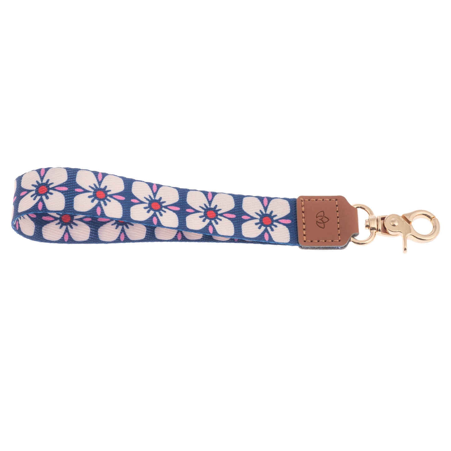 Retro Floral Lanyard Keychain
