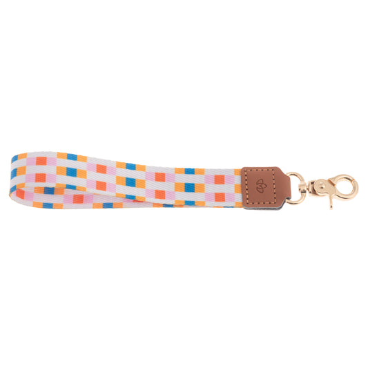 Multi Checkered Lanyard Keychain