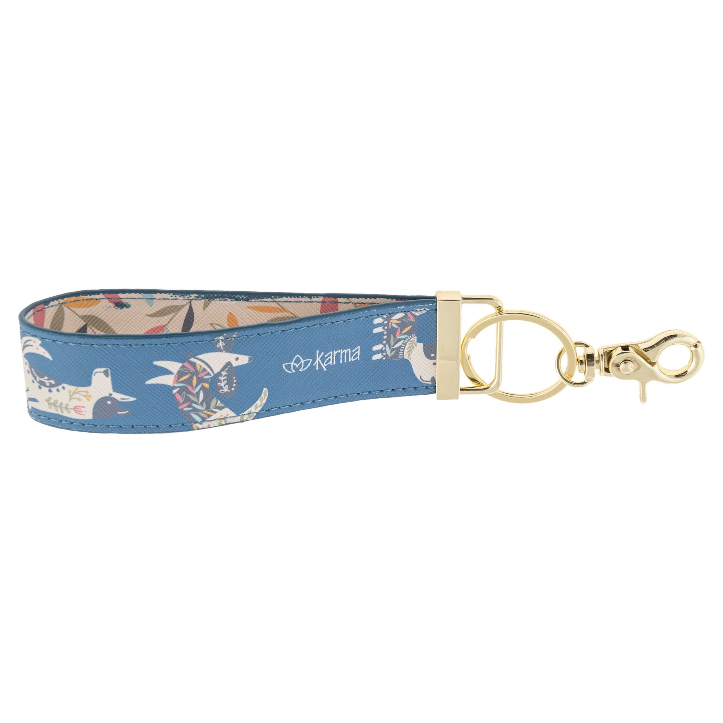 Dog Loop Keychain back view. 