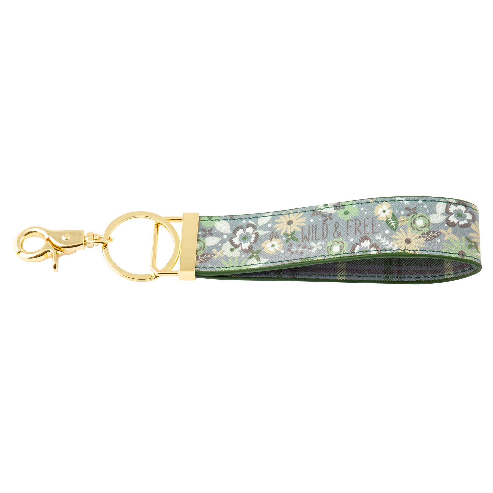 Plaid Loop Keychain