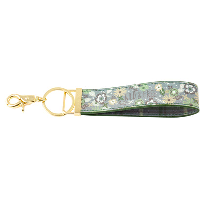 Plaid Loop Keychain