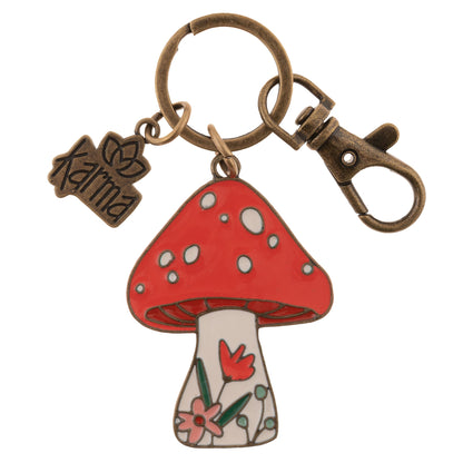 Mushroom Enamel Keychains