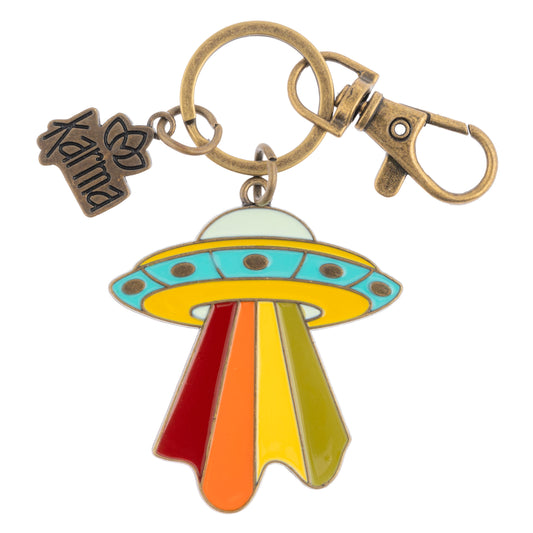 UFO Enamel Key Chains