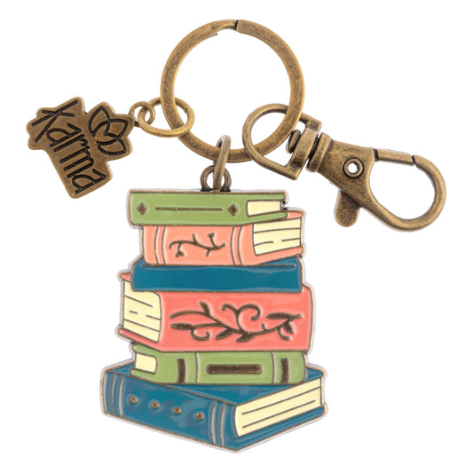 Books Enamel Key Chains