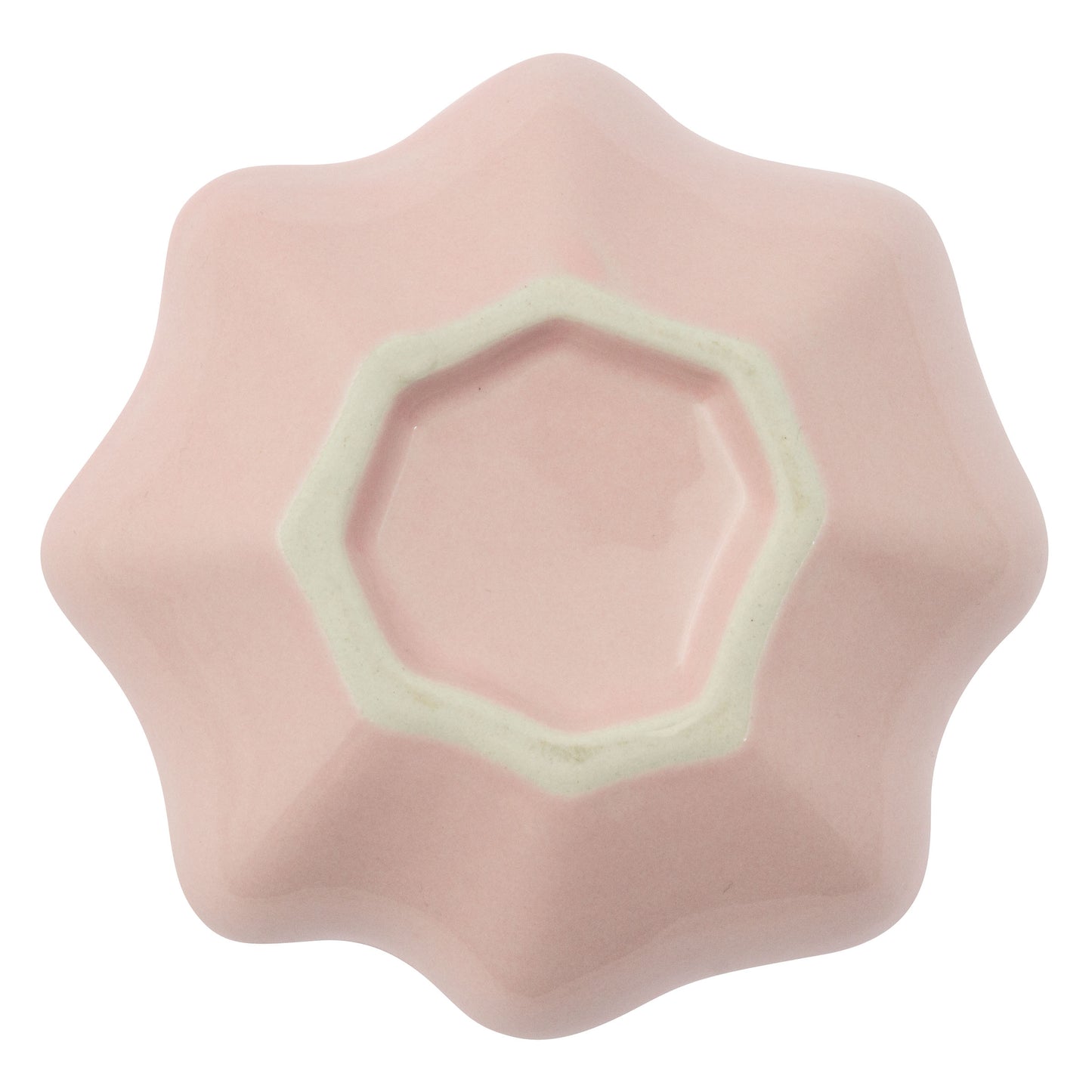 Pink Large Shaped Trinket Tray back view. 