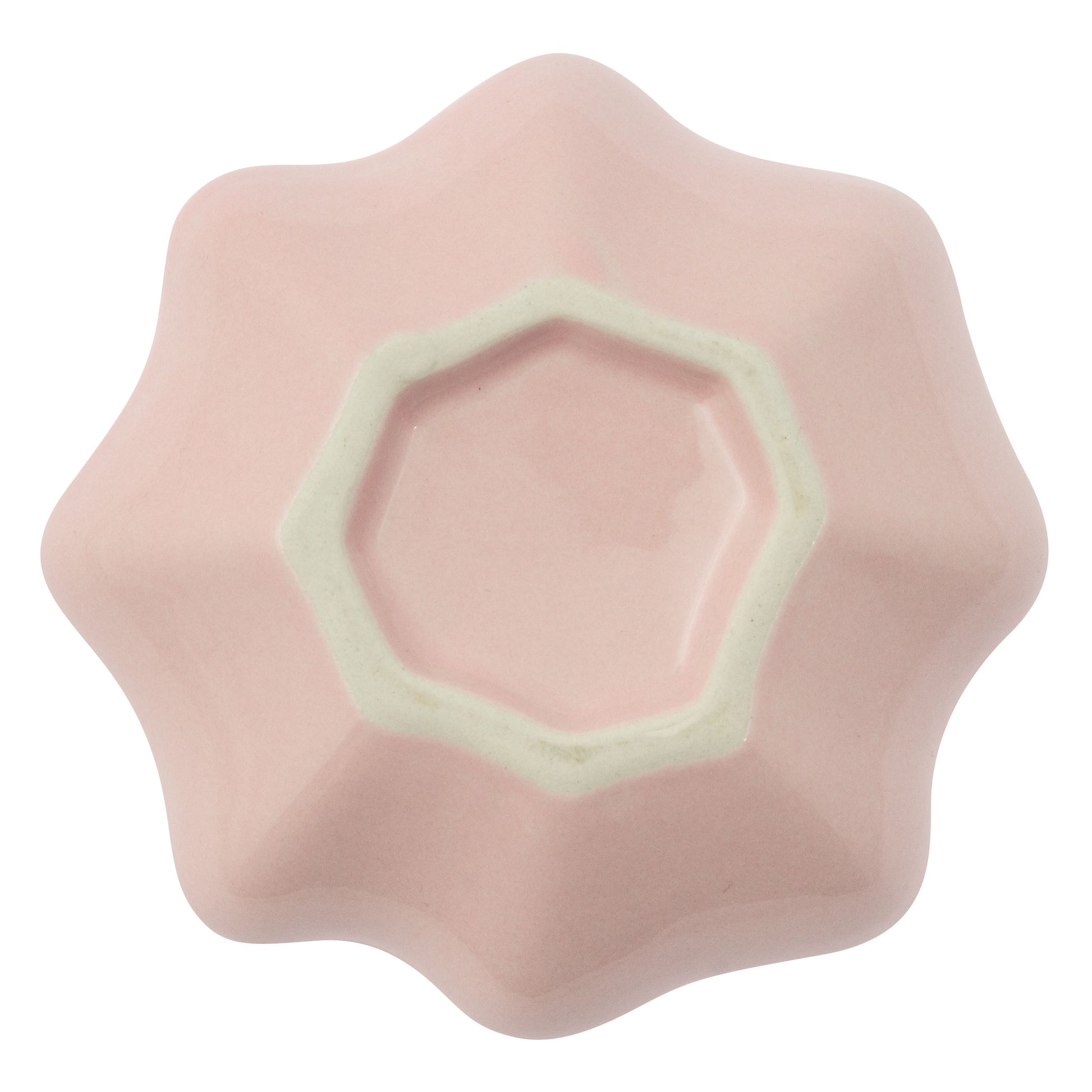 Pink Large Shaped Trinket Tray back view. 