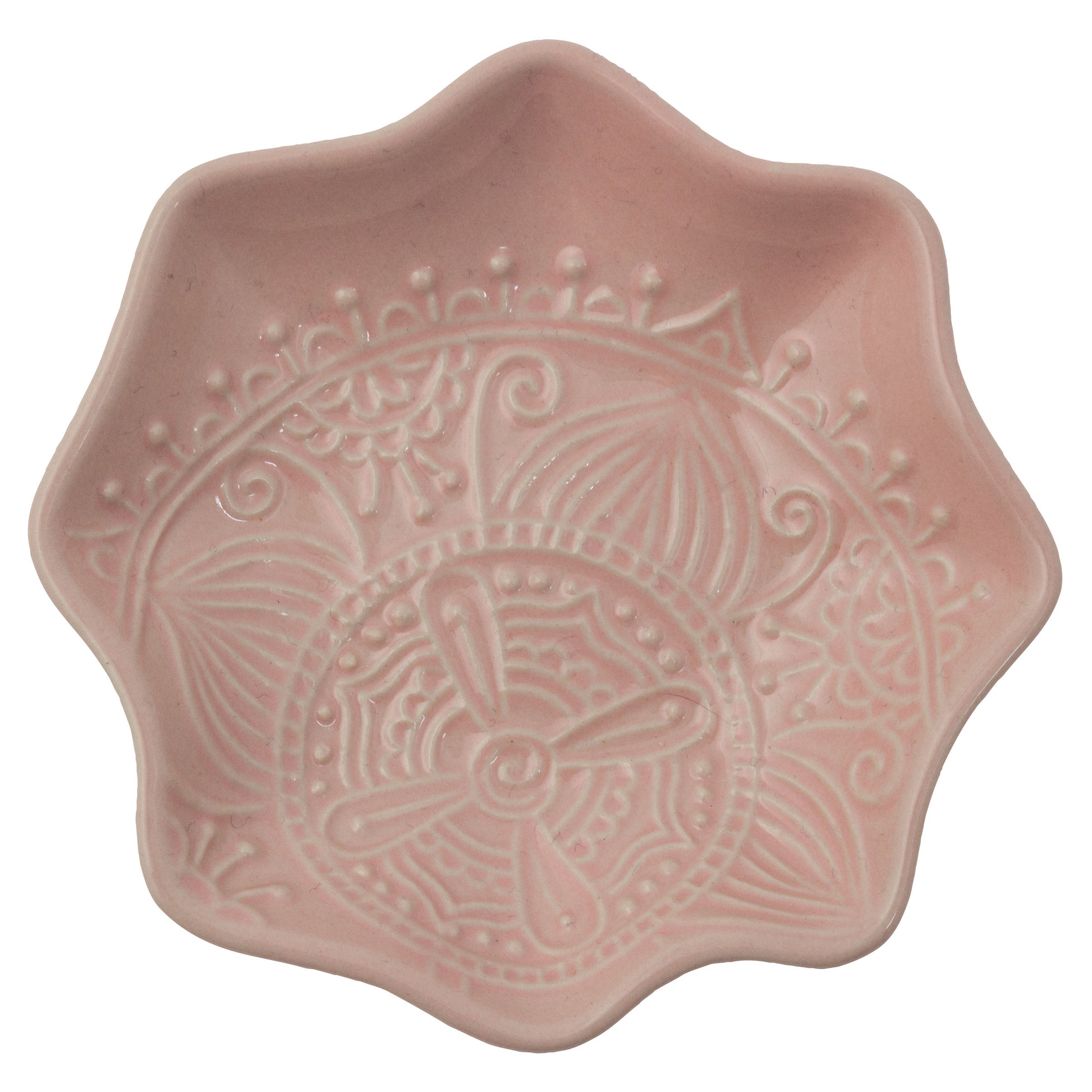 Pink Large Shaped Trinket Tray