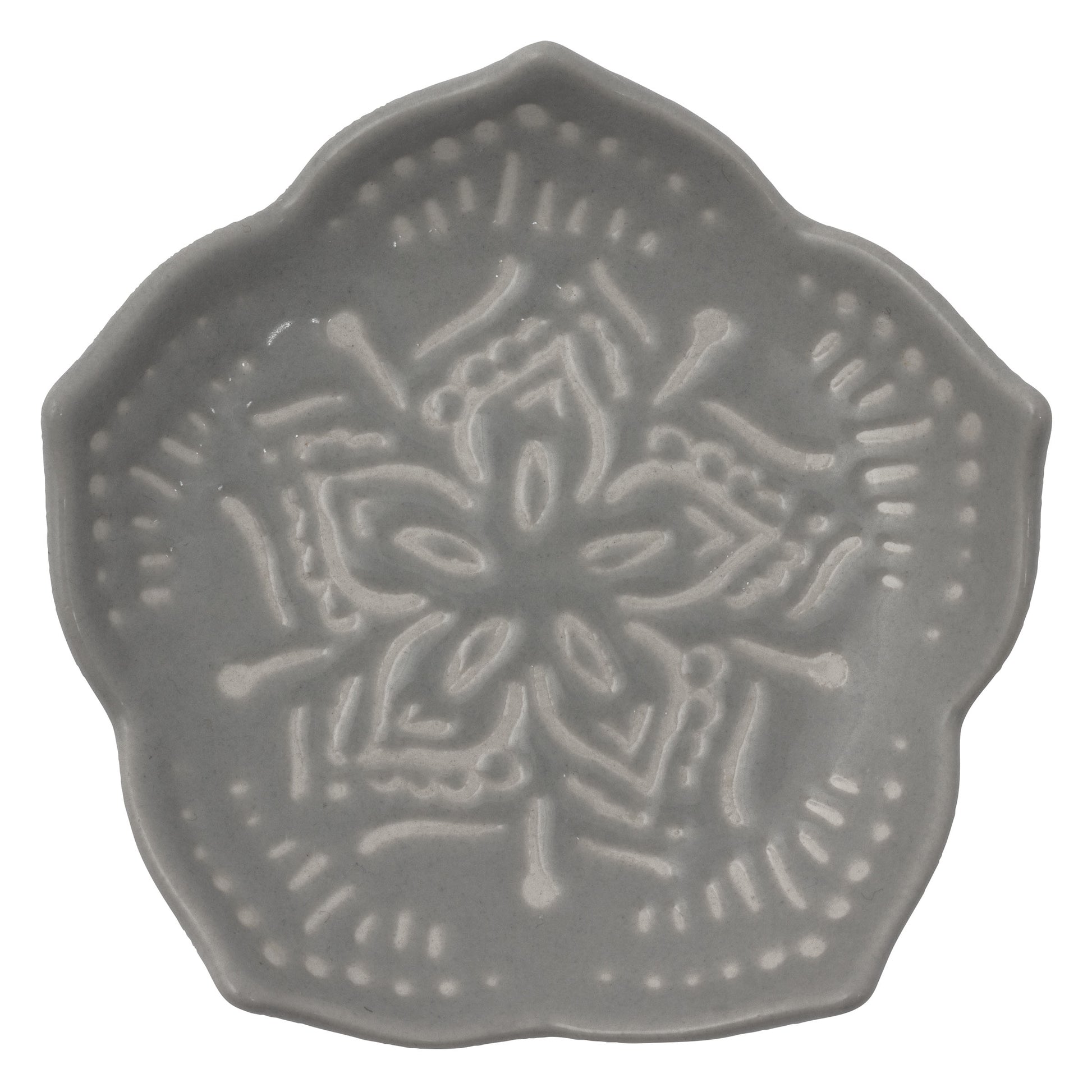 Gray Medium Shaped Trinket Tray