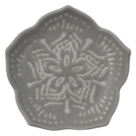 Gray Medium Shaped Trinket Tray