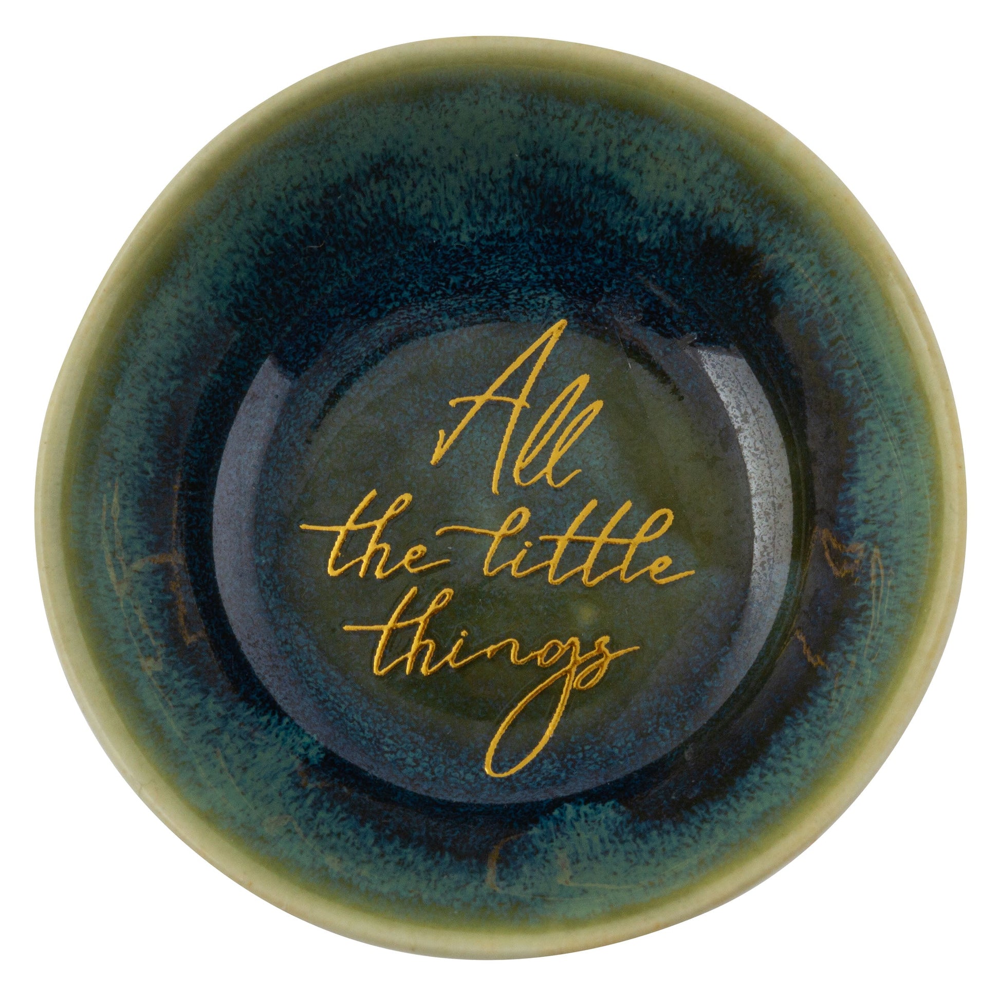 Turquoise Small Shaped Trinket Tray