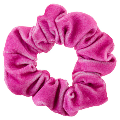 Berry Velvet Scrunchies light pink scrunchie view. 