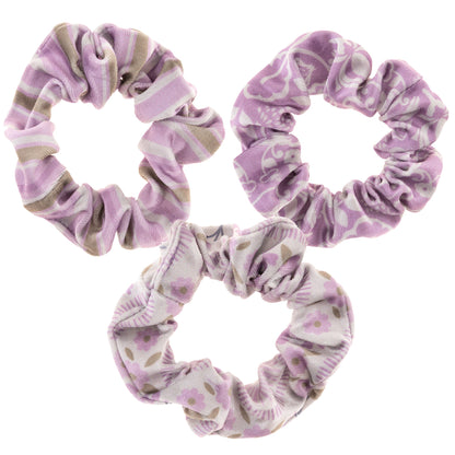 Lilac Velvet Scrunchies