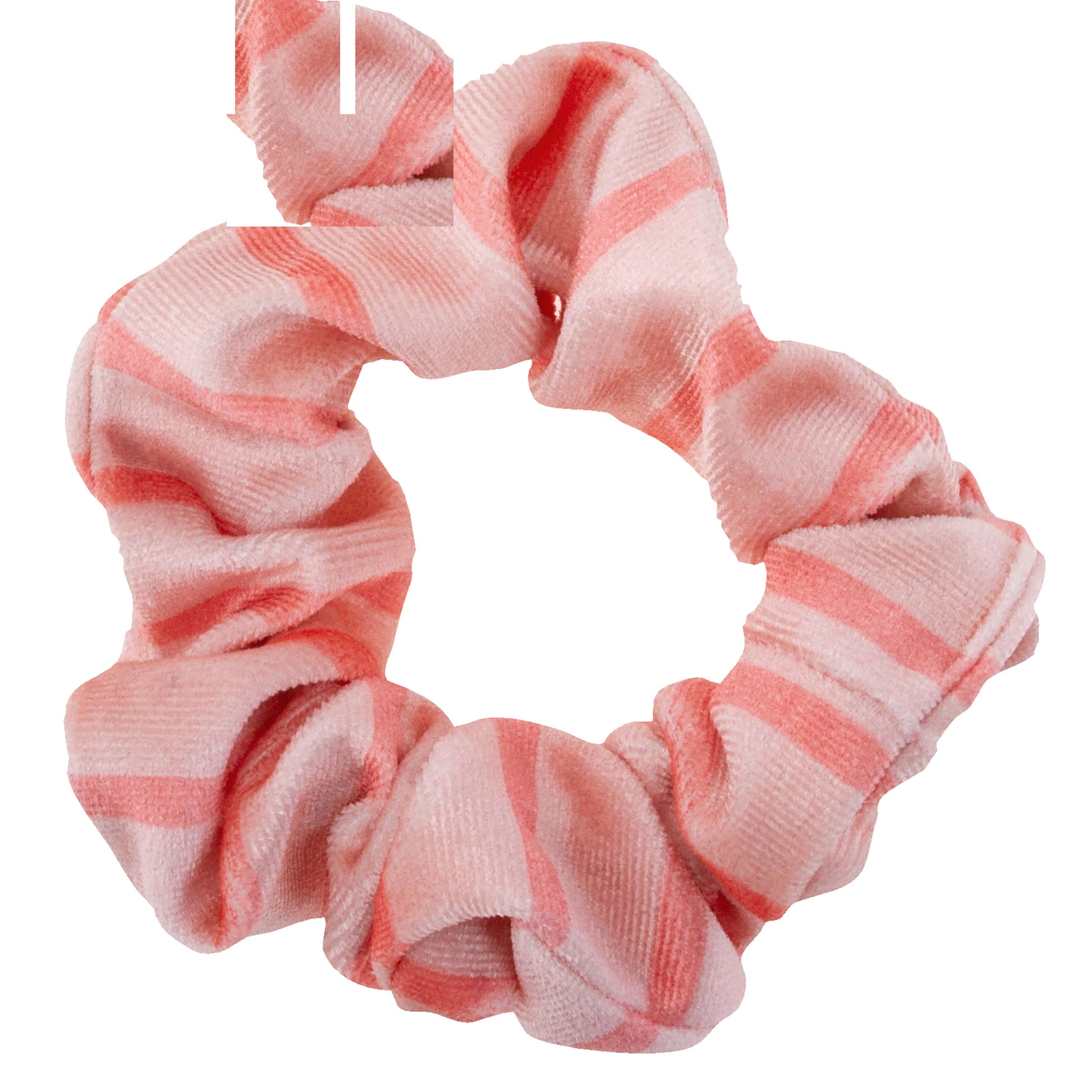 Camo Velvet Scrunchies pink scrunchie view. 