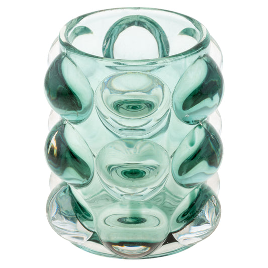 Teal Lucia Hobnail Votive