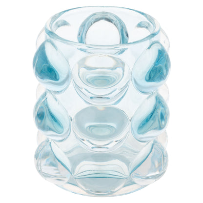 Blue Lucia Hobnail Votive