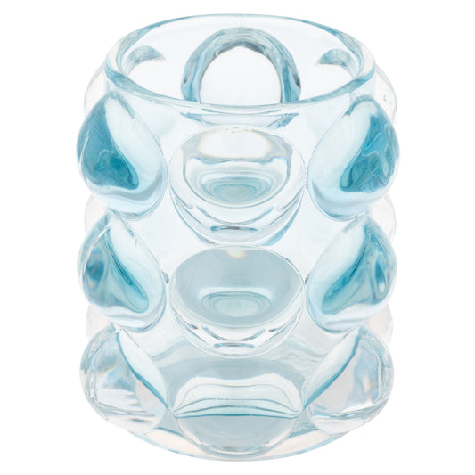 Blue Lucia Hobnail Votive