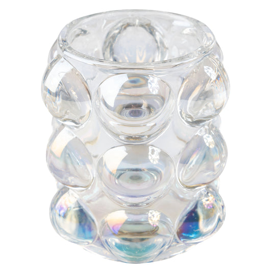 Iridescent Lucia Hobnail Votive