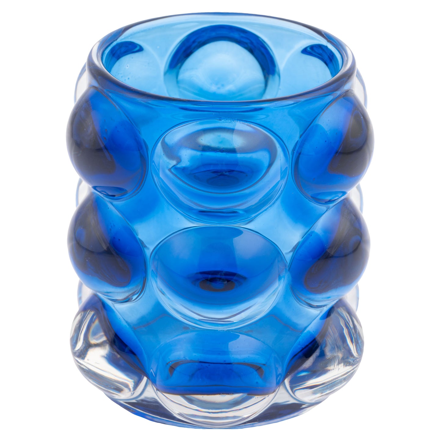 Cobalt Lucia Hobnail Votives