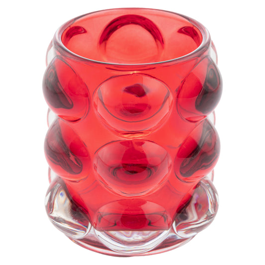 Red Lucia Hobnail Votives
