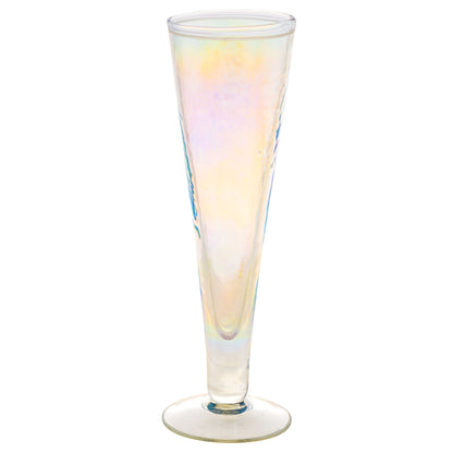 Iridescent Catalina Champagne Flute Set individual view. 