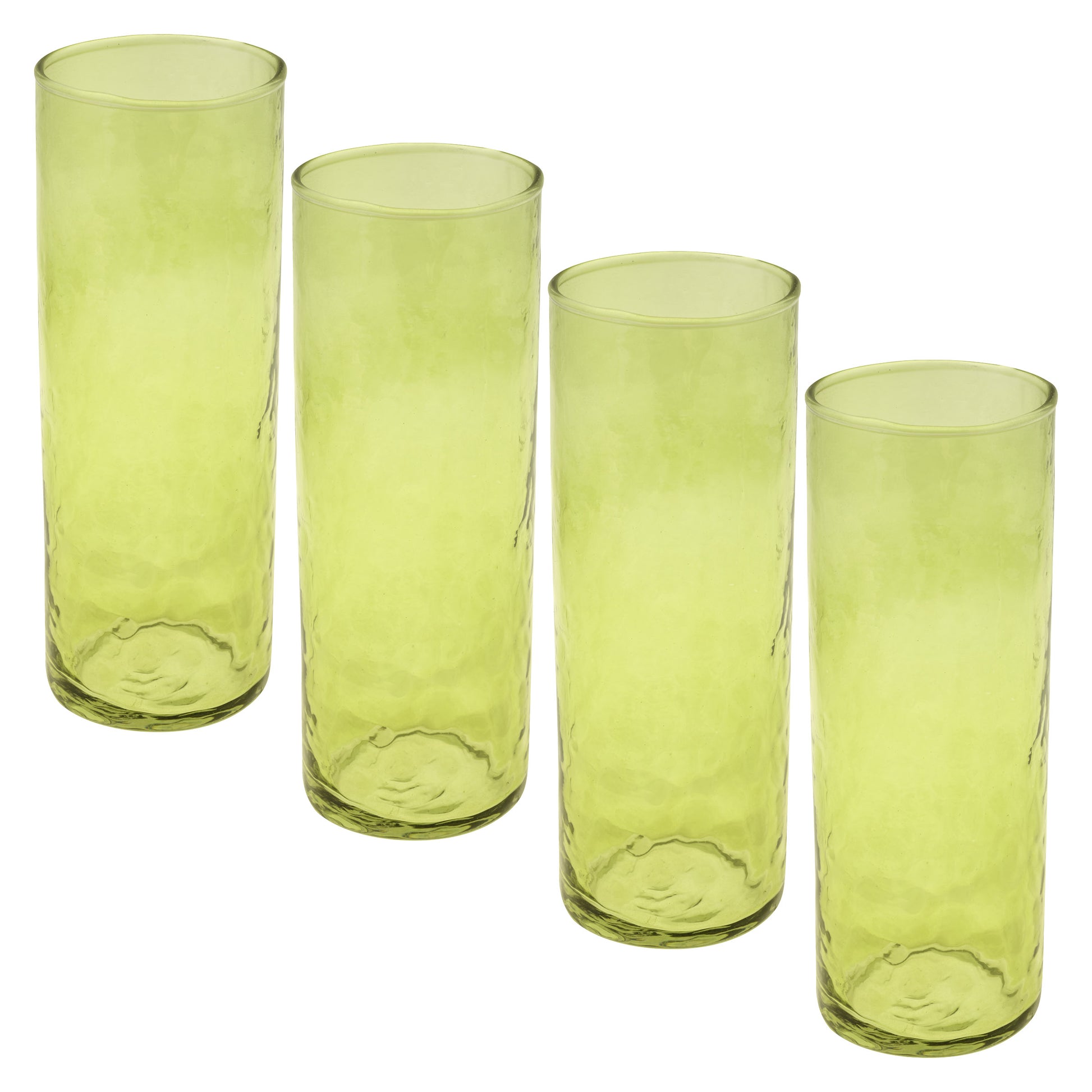 Celery Catalina Tall Skinny Coolers set of four view. 