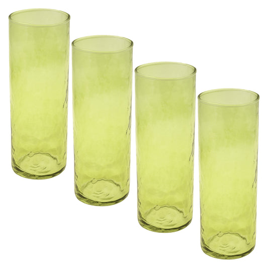 Celery Catalina Tall Skinny Coolers set of four view. 