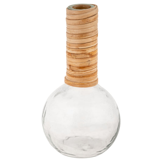 Medium Catalina Glass & Cane Wrapped Vases