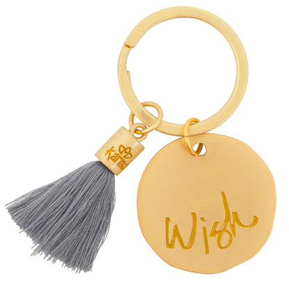 Wish Round Tassel Key Chains