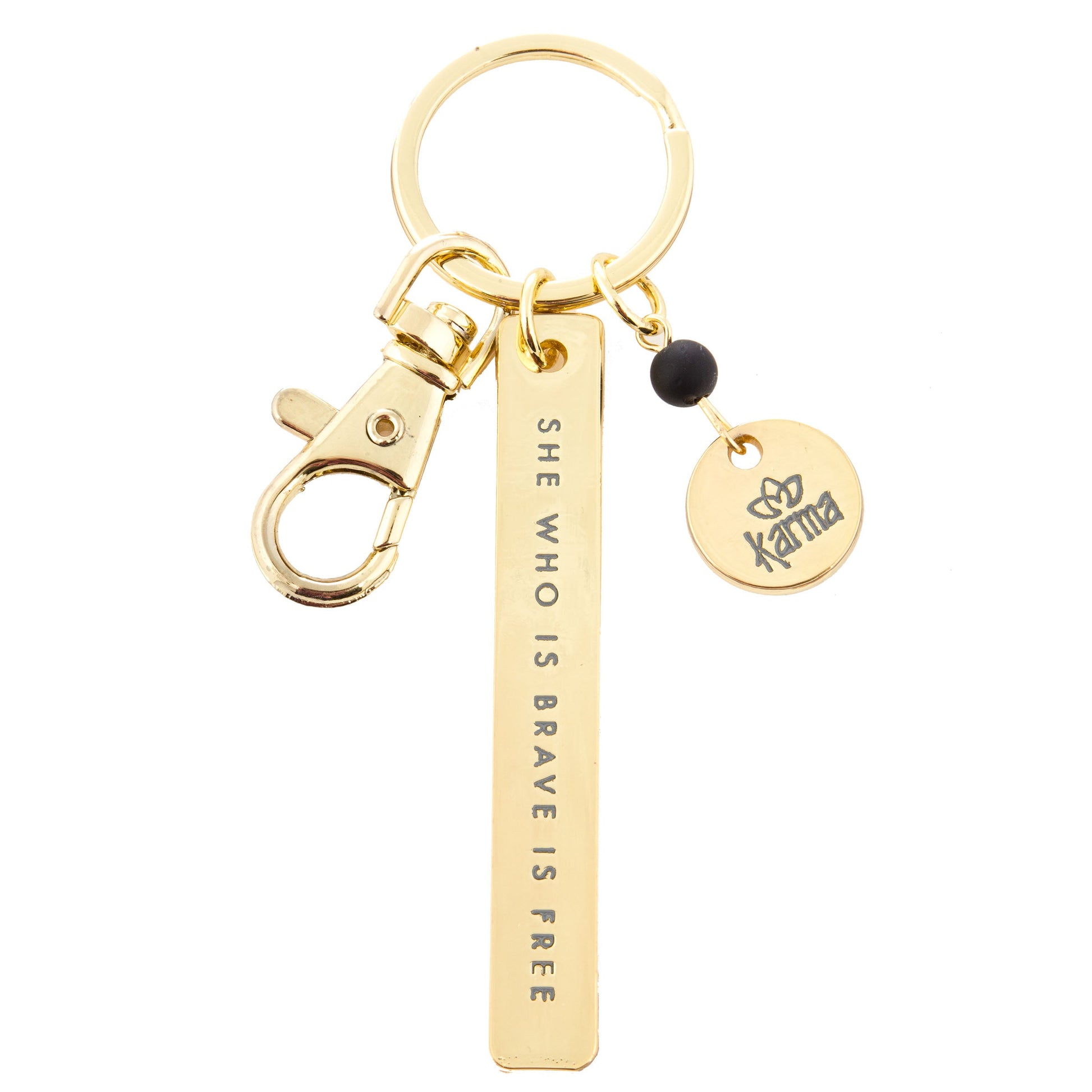 Brave Sentiment Keychains