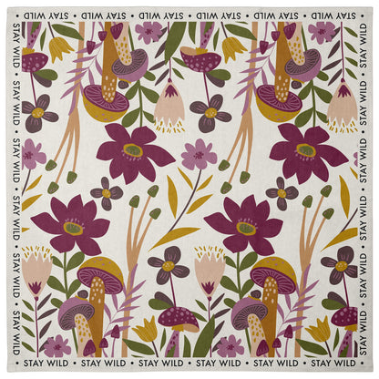Stay Wild Shelly Tea Towel unfolded view. 