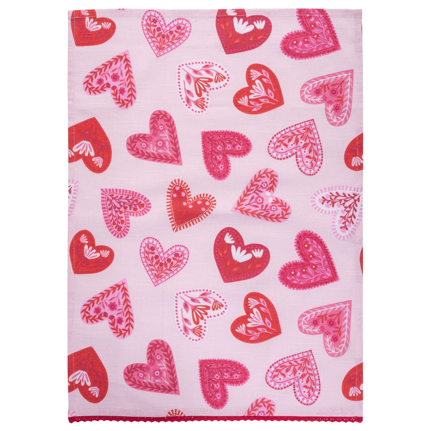 Hearts Eclectic Tea Towel
