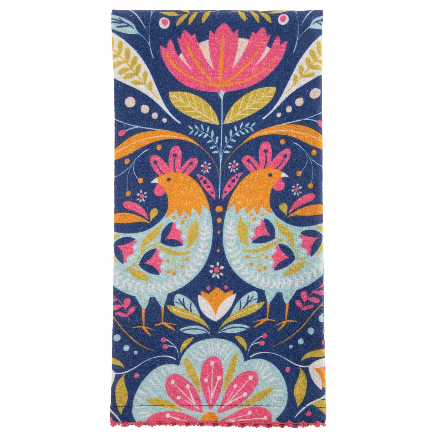 Rooster Eclectic Tea Towel