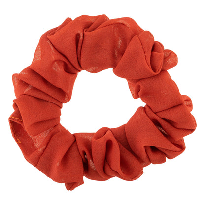 Mushroom Chiffon Scrunchies orange scrunchie view. 