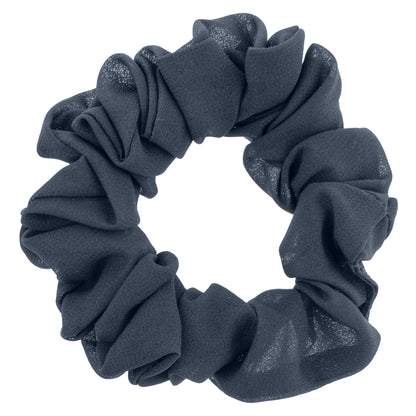 Magenta Chiffon Scrunchies navy scrunchie view. 