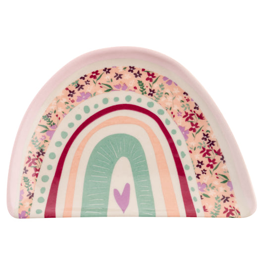 Rainbow Calico Trinket Tray