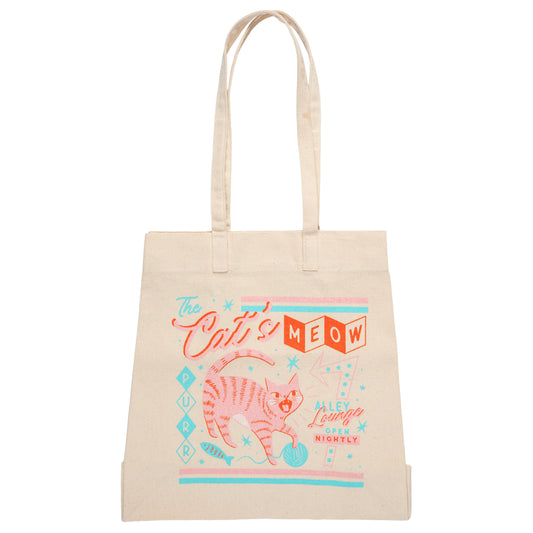 Cat Diner Canvas Tote