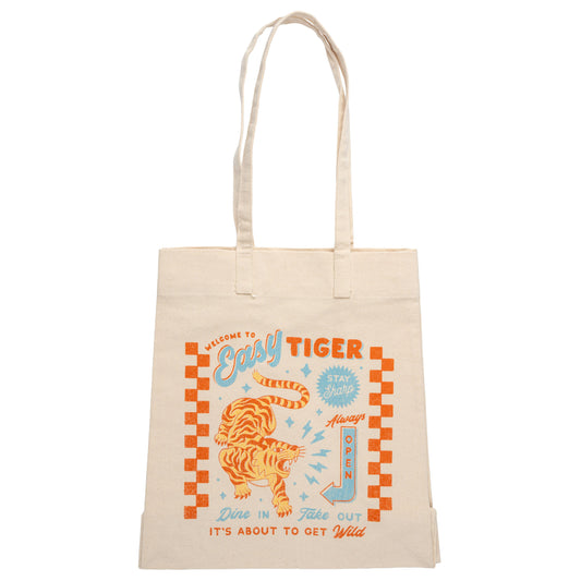 Tiger Diner Canvas Tote