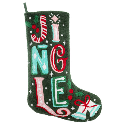 Jingle Embroidered Stocking