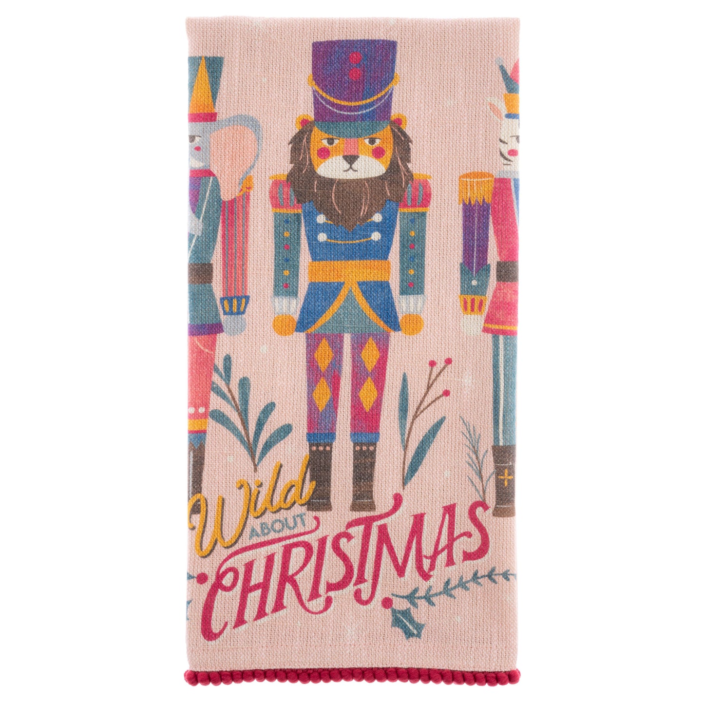 Wild About Christmas Holiday Tea Towel