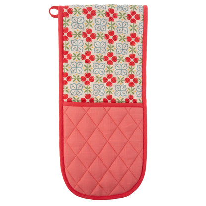 Cherry Double Oven Mitt