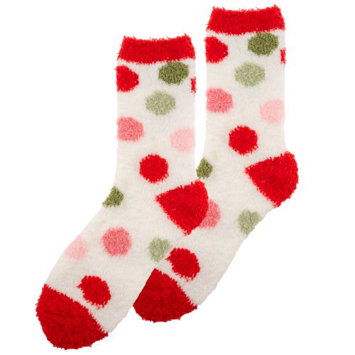 Holiday Dots Cozy Socks